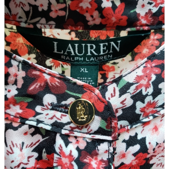 Lauren Red Floral Blouse - Picture 5 of 8